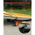 thumbnail image 3 of KFFKFF Marine Trailer Trolley, Carrying Capacity of 420lbs, Constructed from Carbon Steel with Variable Length, Equipped with 15.7 in Air-Filled Tires and Anti-Slip Support Stand, 3 of 9