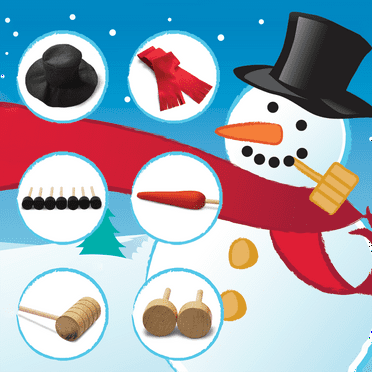 Build Your Own Snowman Kit, Accessories for Kid's Snow & Sled Play, Multi-Color, Ages 3  by MinnARK