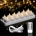 thumbnail image 2 of Rechargeable Tea Lights Candles, 12 Pcs Rechargeable Candles, 2 of 5