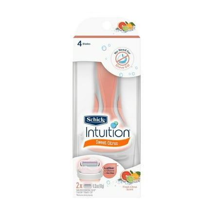 UPC 841058000396 product image for Schick Intuition Sweet Citrus Shave Razor with 2 Refill Blade Cartridges  Unisex | upcitemdb.com