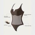 thumbnail image 6 of Women Sexy Tummy Control One Piece Swimsuits V Wired Slimming Bathing Suit Color Block Printed Swimwear Coffee L, 6 of 6