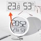 thumbnail image 3 of Reloj despertador moderno de pared shaofei con alarma temperatura y humedad color negro, 3 of 5