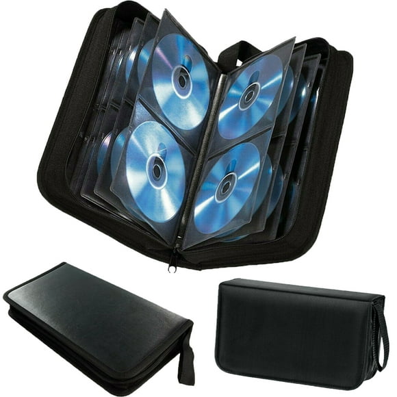 CD DVD Blu Ray Disc Carry Case Étui Portefeuille Rangement Anneau Liant 80 Sleeve