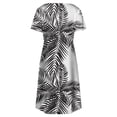 thumbnail image 5 of TJAZFJPA Robe Fleurie Femmes Été Manches Courtes Robe Mode Col en V Évasée Fluide Robe Confortable Robes pour Femmes Robes pour Femmes, 5 of 5