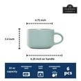 thumbnail image 2 of Wazee Matte 4.75" and 22 oz Oversized Mug, Set of 6, Mineral Blue, 2 of 5