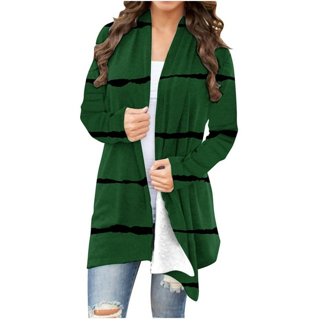 Cardigan for Women Long Sleeves Open Front Lightweight Dressy Cardigan Casual Fall Jacket Clothes
