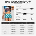 thumbnail image 5 of Uemuo Sky Blue And White Polka Dot Pattern Women Workout Impact Shorts Scrunch Butt Lifting Gym Shorts Seamless Booty Biker Shorts-Large, 5 of 8