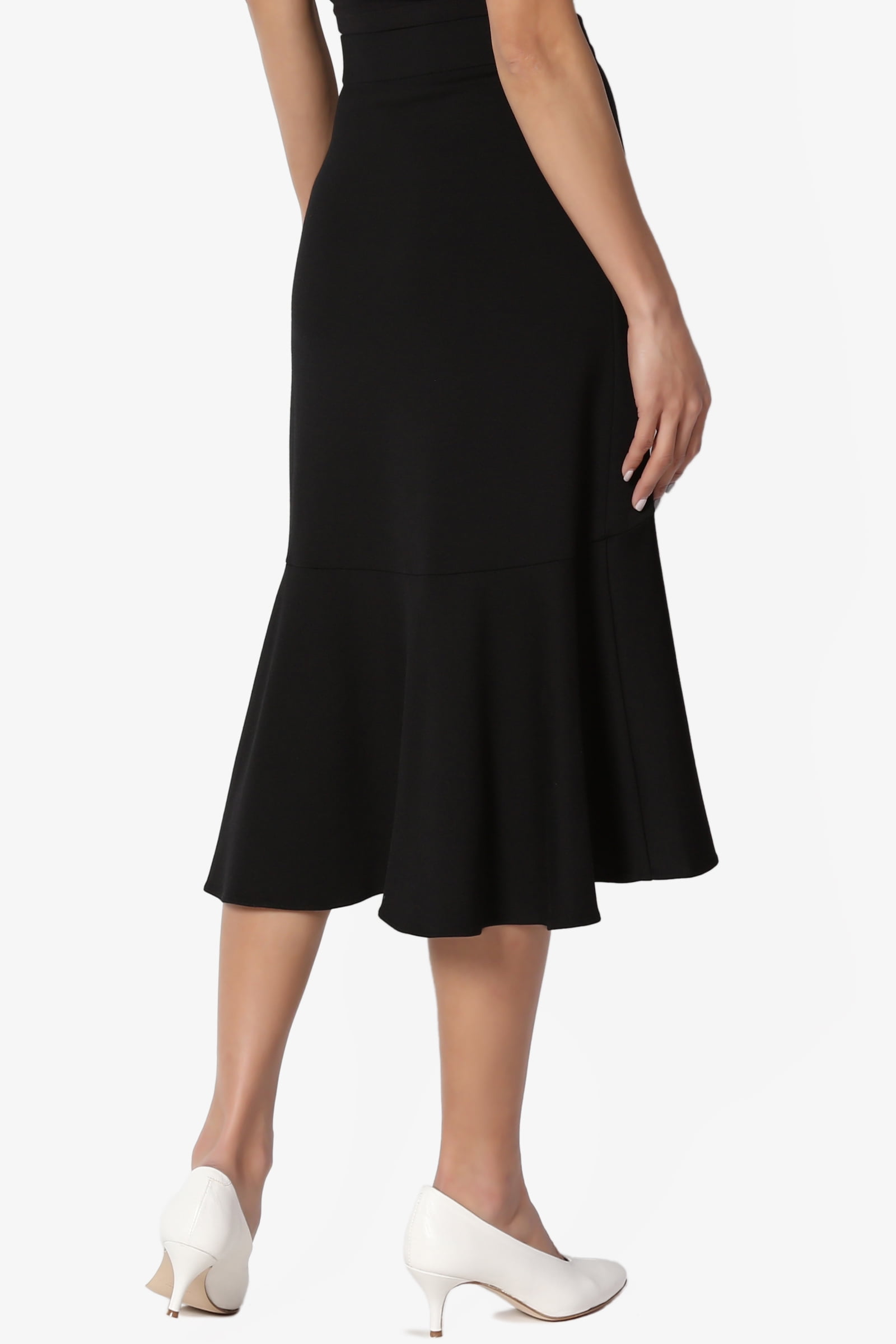 fit and flare midi skirt
