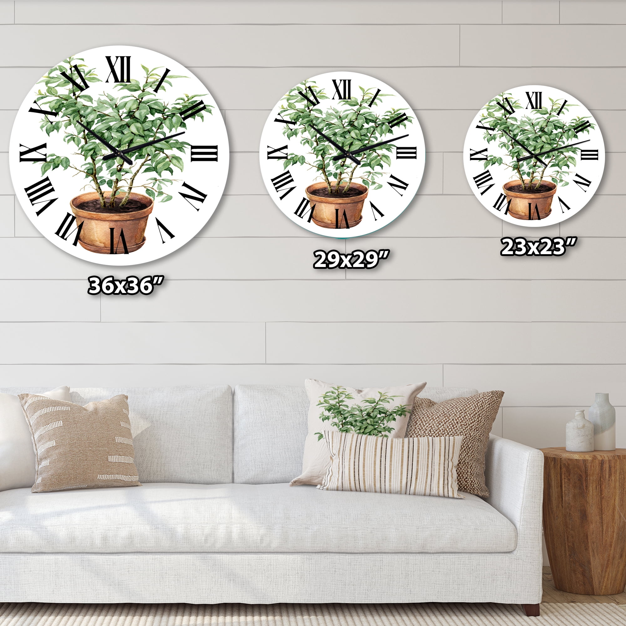 Designart 1 in Traditional Wall Clock