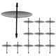 thumbnail image 1 of 12 soportes de metal para velas de pilar, hechos a mano, para fijar velas., 1 of 5