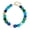 Multi-Blue, variant on Women's Colorful Resin Bead Necklace: Eye-Catching Chunky Chain Choker, Bohemian-Style Summer Jewelry