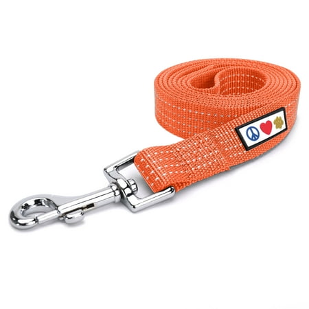 UPC: 0088057071105 | Pawtitas 6 FT Dog Leash Reflective Dog Leash Dog Training Leash Puppy Leash Small Dog Orange Leash