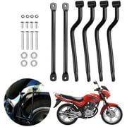 Motorcycle Saddlebag Mounts Tool Saddle Bag Black Support Bars Brackets Replacement for Harley Honda Suzuki Yamaha