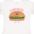 thumbnail image 4 of Inktastic Cute Kawaii Hamburger Boys or Girls Long Sleeve Baby Bodysuit, 4 of 5