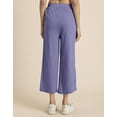 thumbnail image 3 of Moomaya Solid Tulip Pants For Women, Zumba Dance Jersey Crop Pants, 3 of 7