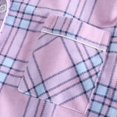 thumbnail image 6 of Womens Pajama Sets 2 Piece Cotton Plaid Pjs Long Sleeve Sleepwear Christmas Button Down Lounge Set, 6 of 9