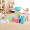thumbnail image 4 of Gymax Ensemble de Jeu d'Escalade pour Enfants 6 Pcs, Blocs d'Activité d'Escalade et de Rampement en Mousse d'Intérieur avec Housse, Multicolore, 4 of 9
