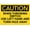 Warning Sign 1, variant on Caution Use Left Hand Turn Face Away Throwing Switch Aluminum Sign 12 x 8 Inches - UV Ink Printed, Durable for House, Business, Indoor Outdoor Industrial Use