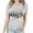 #1-Gray, variant on Patlollav Women Tshirts Under $10,Short Sleeve T-Shirt for Women Summer Fashion Print Pattern Round Neck Top/Shirt