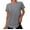 Gray, variant on Ltctricy Summer Tops for Women Trendy Short Sleeve Crew Neck Curved Hem Workout Athletic T-Shirts Soft Casual Tees