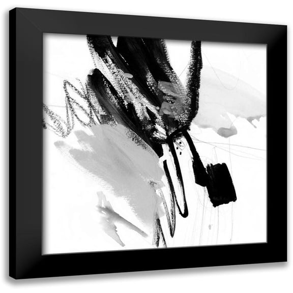 Borges, Victoria 12x12 Black Modern Framed Museum Art Print Titled - Steel and Ash II