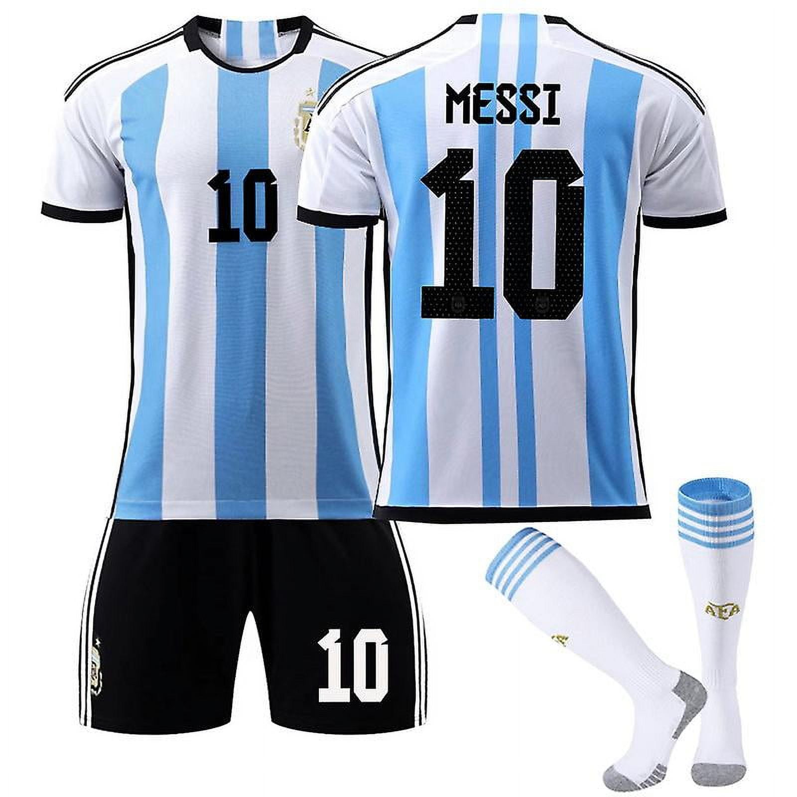 Messi #10 kids 2024 youth jersey Large with shorts Argentina Brand New With Tags 2022