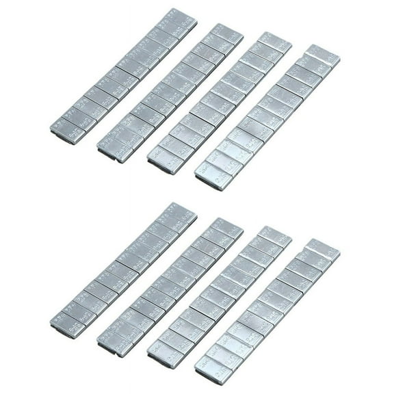 8X Adhesive Car Truck Tire Tyre Wheel Balance Weights Strips 2.1Oz/60G Silver