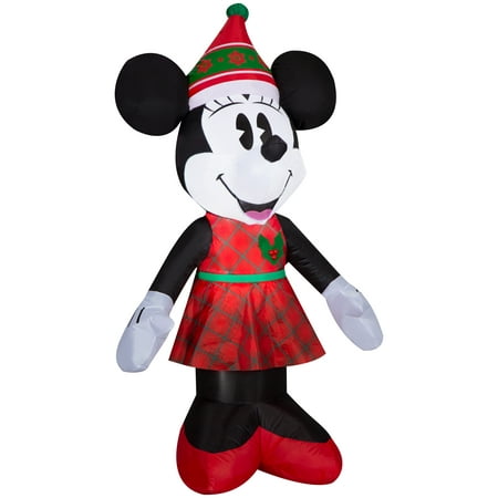 Airblown Inflatables 5 Foot Nordic Winter Christmas Minnie Mouse
