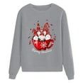 thumbnail image 4 of Femmes de Noël Pull Mi Longueur Veste Col Rond Hiver Cardigan Manches Longues Fermeture Blouse Hoodie Outwear Souple Graphique Imprimé Sweat-Shirt de Mode, 4 of 6