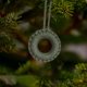 thumbnail image 4 of Fiudx Ofertas relámpago Navidad tejido a mano pequeño árbol de Navidad círculo de Navidad decoración de copo de nieve pequeño colgante montado en la pared, 4 of 6