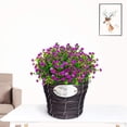 thumbnail image 2 of Outdoor Artificial Fake Flowers No Fade UV Resistant Faux Plastic Plants for Hanging Planter Patio Yard Wedding Indoor Home Kitchen Farmhouse Décor (White), 2 of 5