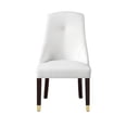 thumbnail image 3 of Posh Living Zoe Faux Leather Dining Chair with Nailhead White/Gold (Set of 2), 3 of 8