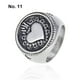 thumbnail image 5 of Anillo de corazón romántico de diseño Simple para mujer, anillos de acero inoxidable para fiesta de ceremonia de boda, joyería para mujer, Ropa, zapatos y accesorios Miscelánea Talla 11 Minnieouse AP015216-04, 5 of 6