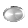 thumbnail image 4 of Plato de cena de acero inoxidable, plato de servicio para acampar, plato redondo para repostería y postres, plato de Metal para cocina para barbacoa 14cm, 4 of 8