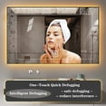 thumbnail image 2 of Yulika 30"x36" LED Lighted Bathroom Wall Mounted Mirror Vanity or Bathroom Wall Hanging Rectangle Vertical Mirror,Anti Fog+IP67 Waterproof, 2 of 10
