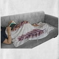 thumbnail image 5 of Feather Soft Flannel Fleece Throw Blanket, Graphic of Hand Painted Watercolor Bohemian Items Colorful Abstract Plumes, Cozy Plush for Indoor and Outdoor Use, 50" x 60", Multicolor, by Ambesonne, 5 of 5