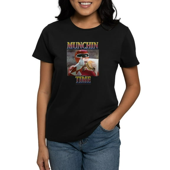 CafePress - Power Rangers Munchin Time Women's Value T Shirt - Women's Traditional Fit Dark T-Shirt