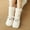 White, variant on Slipper Socks for Women with Grippers Non Slip Fuzzy Grip Winter Warm Cozy Thick Comfy Soft Fleece Cabin Socks Coffee