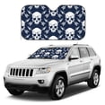thumbnail image 4 of Bingfone white arrow Skull Car Windshield Sunshade,Sun Foldable Sun Shield Sun Visor for Car - Small, 4 of 8