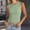 A1_Green, variant on High Neck Ice Silk Ribbed Sleeveless Tees Shirts Casual Cropped Cami Shirts Slim Fit Undershirts Slim Fit Cropped Basic Vest Shirts Casual Stretch Summer Going Out Camisole Tank Tops Beige L