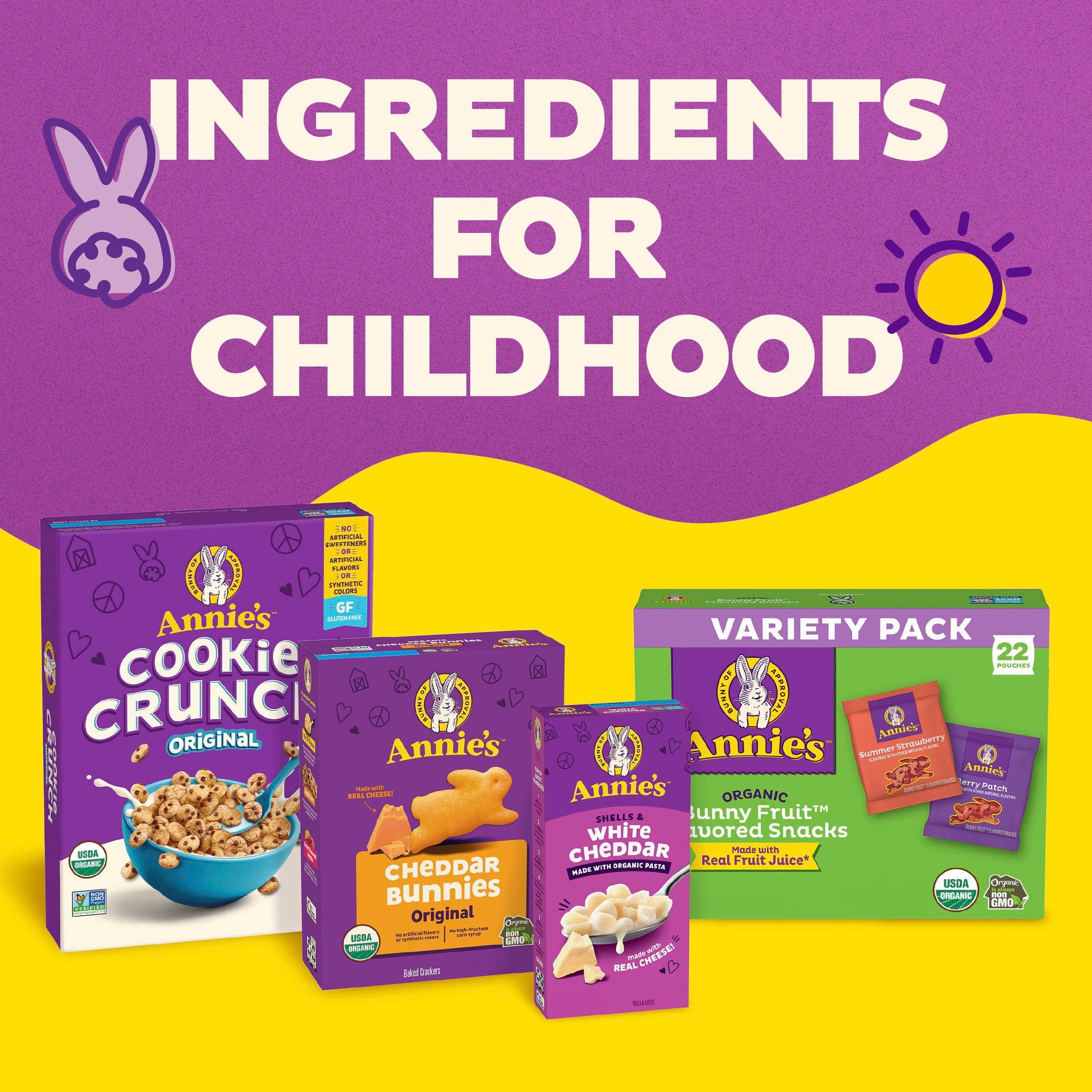 Annie’s Cookie Crunch Original Cereal, Organic, Gluten Free, Whole Grain, 9.9 oz