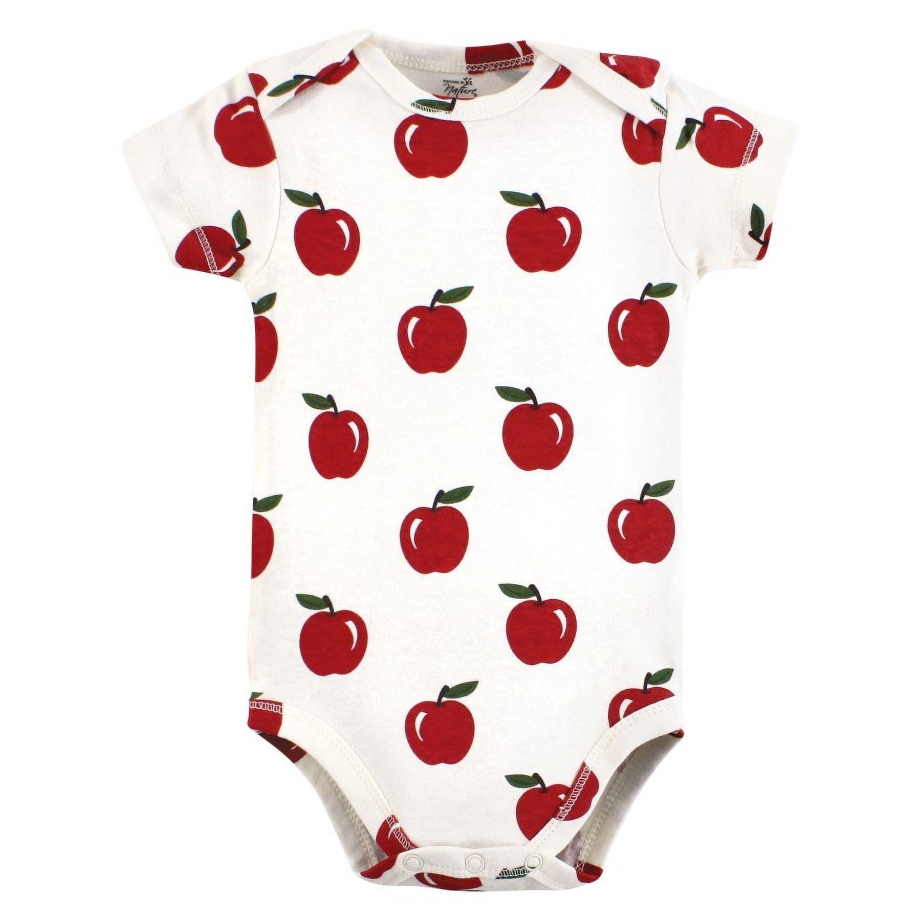 Touched by Nature Organic Cotton Bodysuits, Fruits And Veggies, Preemie