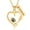 Gold, variant on Personalize Stainless Steel Paw Print Heart Urn Pendant Pet Memory Necklace for Dog Cat Cremation Ashes Keepsake Memorial Jewelry