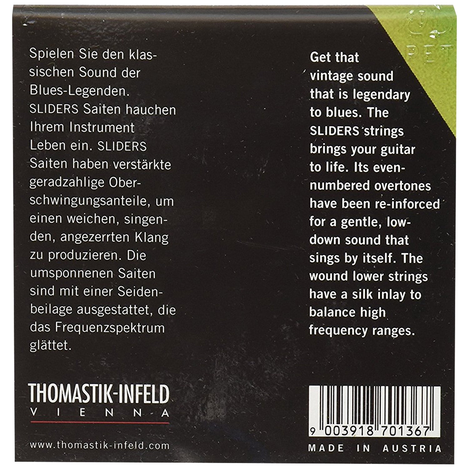 Thomastik Blues Sliders Electric Guitar Strings Medium Light (10 - 48)