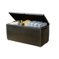 thumbnail image 6 of Keter Springwood 80 Gallon Durable Resin Outdoor Deck Box Storage Organizationn, Brown, 6 of 11