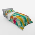 thumbnail image 3 of Ambesonne Retro Bedding Set 4 Pcs, Funky Mosaic Forms, Queen, Multicolor, 3 of 3