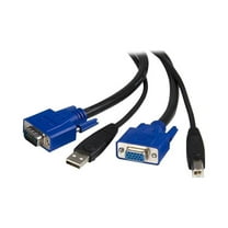 StarTech.com 10 ft. USB VGA 2-in-1 KVM Switch Cable SVUSB2N1_10