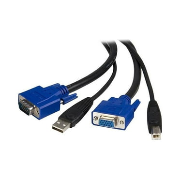 StarTech.com 10 ft. USB VGA 2-in-1 KVM Switch Cable SVUSB2N1_10