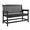 Black, variant on KAMEROUT Patio Outdoor Bench, Aluminum‑Reinforced Frame, 560 lbs Weight Capacity, Weather‑Resistant Low‑Maintenance Garden Bench for Backyard Deck Lawn, Black