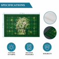 thumbnail image 5 of Lucky Words on Green Background Placemats Set of 6,Wipeable Washable Table Mats for Dining Tables, St. Patrick's Day Grass Place Mats for Kitchen Event Party Tabletop Decor, 5 of 9